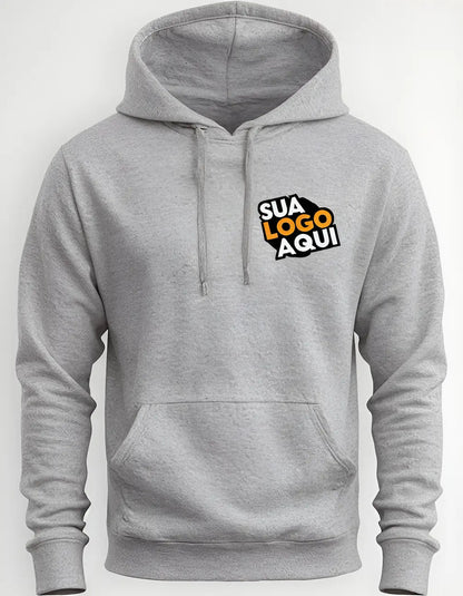 Moletom Canguru Brinde Personalizado Sua Logo No Uniforme
