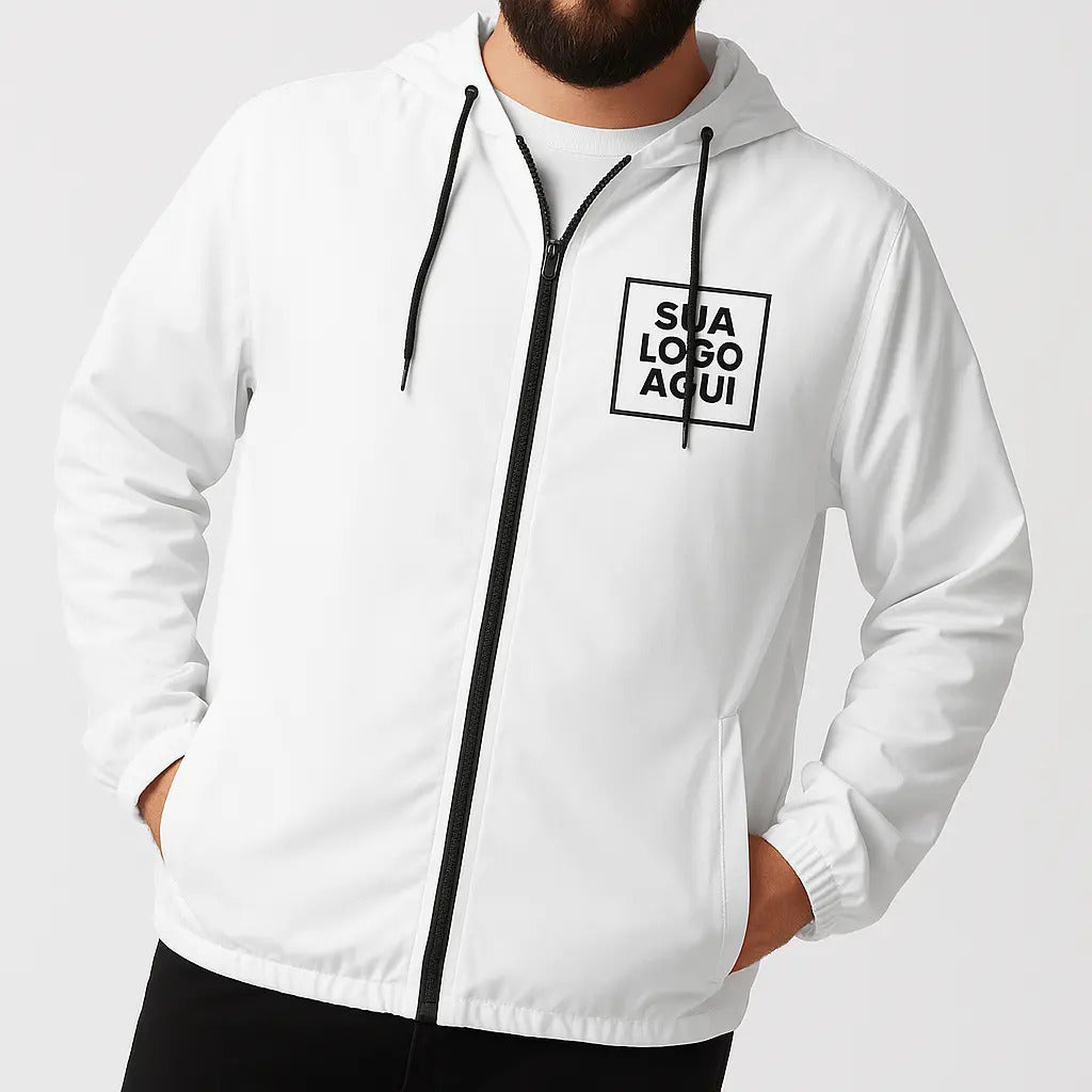 Jaqueta Corta Vento Personalizada Com Sua Logo Várias Cores