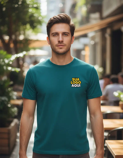 Camiseta Personalizada Com Sua Logomarca | Tamanhos P Ao Gg