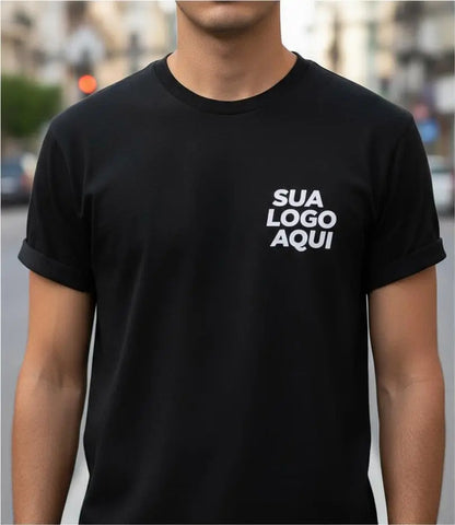 Camiseta Algodão 30.1 Personalizada Com Logo Da Sua Empresa