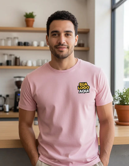 Camiseta Personalizada Com Logo Padrão Empresas Corporativo