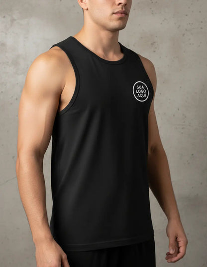 Camiseta Regata Algodão Personalizada Com Sua Logo
