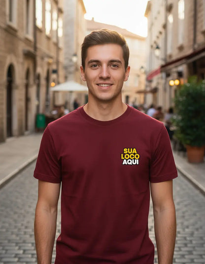 Camiseta Personalizada Com Logo Padrão Empresas Corporativo