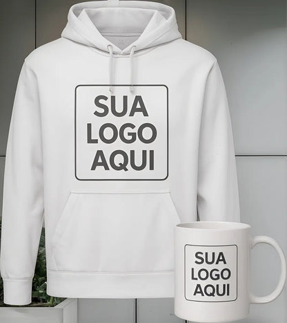 Moletom + Caneca Uniforme & Brinde P/ Empresas Personalizado