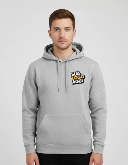 Moletom Canguru Personalizado Empresa Logo | Uniforme Brinde