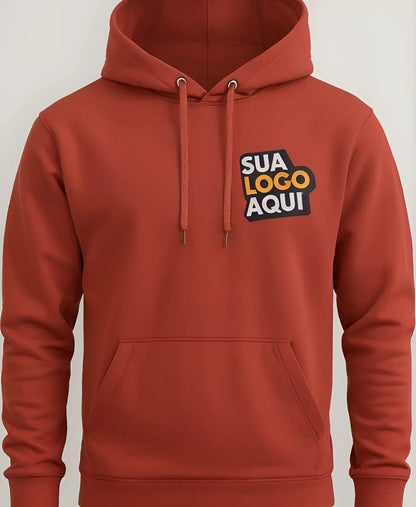 Moletom Cinza Personalizado | Logo Dtf Uniforme Empresa