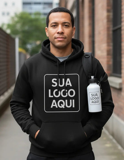 Kit Moletom + Squeeze Personalizado