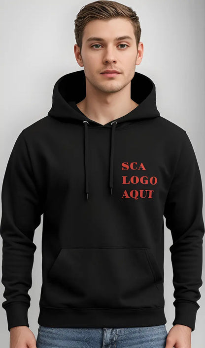 Moletom Canguru Personalizado Empresa Logo Uniforme Algodão