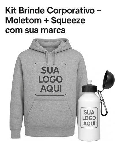 Kit Moletom + Squeeze Personalizado