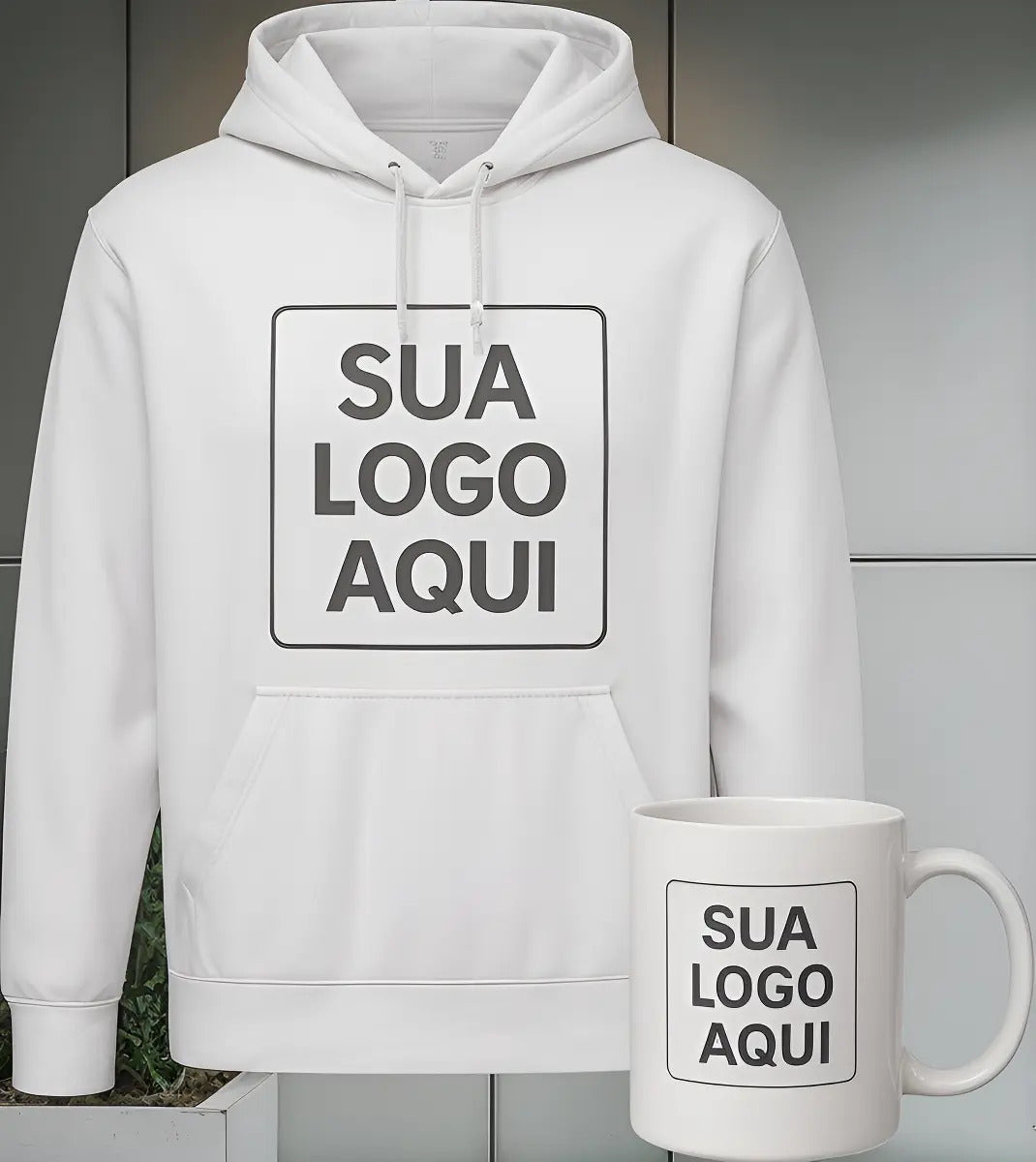 Moletom & Caneca Personalizados Sua Logo Brinde Corporativo