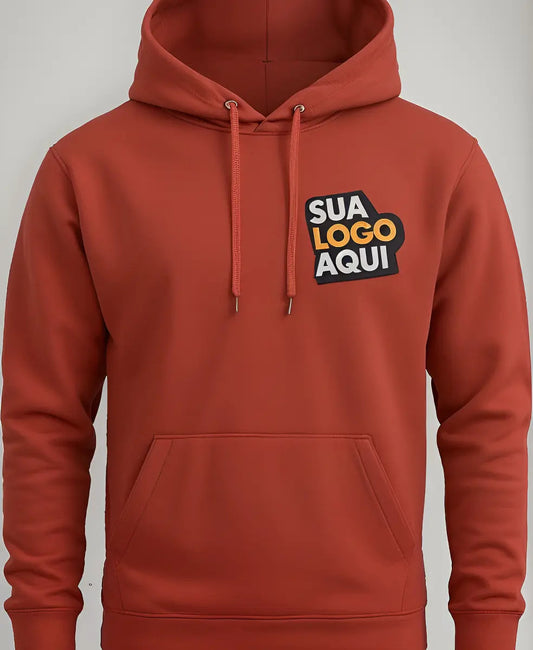 Moletom Bordô Personalizado | Logo Dtf Pro Uniforme Empresa