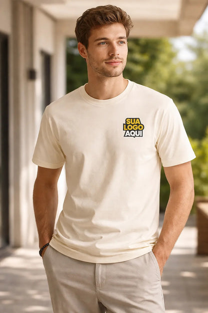 Camiseta Personalizada Com Sua Logomarca | Tamanhos P Ao Gg