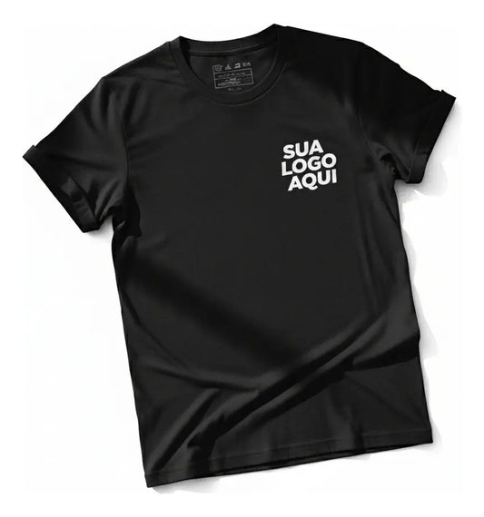 Camiseta Algodão 30.1 Personalizada Com Logo Da Sua Empresa