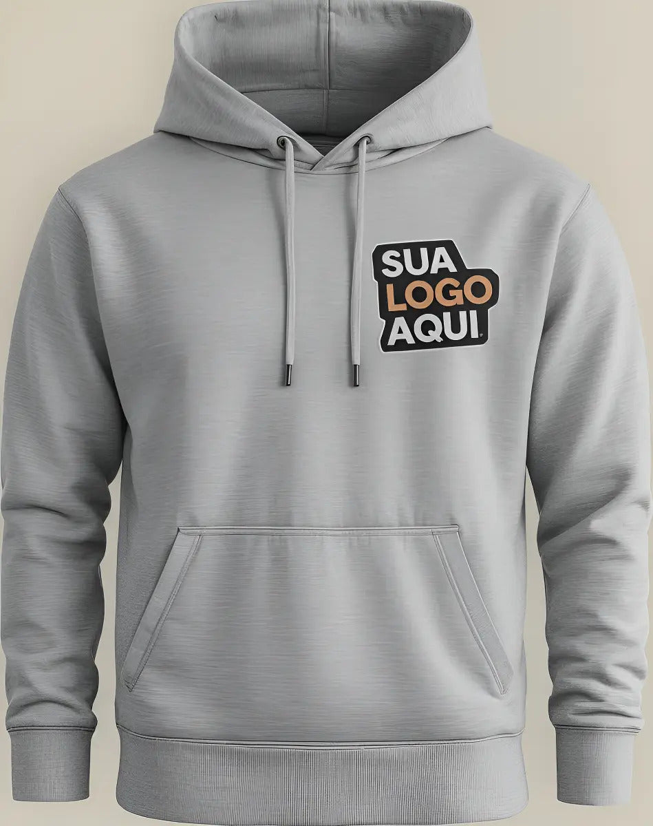 Moletom Canguru Brinde Personalizado Sua Logo No Uniforme