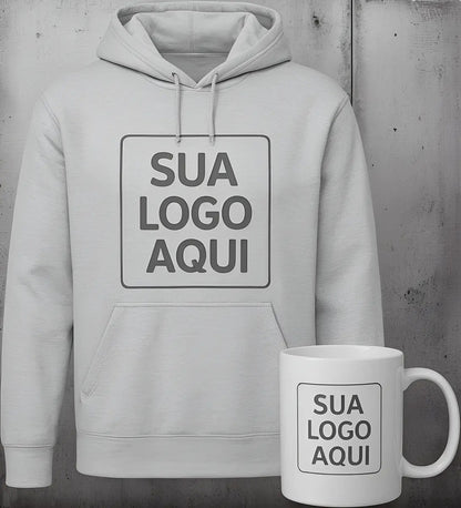 Moletom + Caneca Uniforme & Brinde P/ Empresas Personalizado