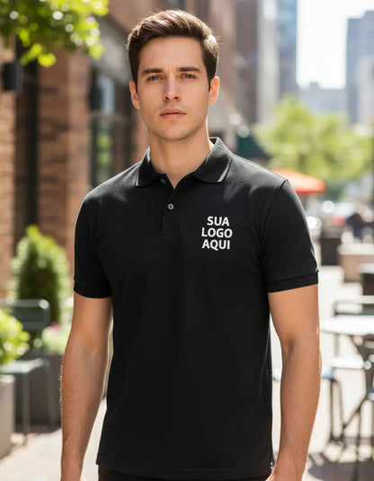 Kit 36 Camiseta Polo Personalizada Várias Cores Com Sua Logo