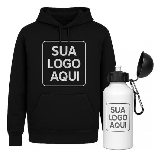 Kit Moletom E Squeeze Personalizado | Brinde Corporativo