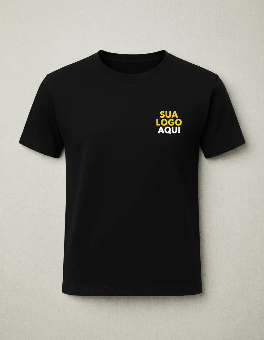 Camiseta Personalizada Com Sua Logomarca | Tamanhos P Ao Gg