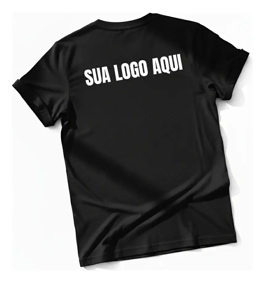 Camiseta Algodão 30.1 Personalizada Com Logo Da Sua Empresa