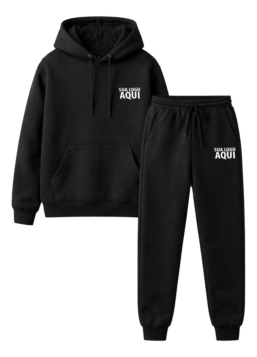 Conjunto Moletom Canguru Personalizado Unissex Premium