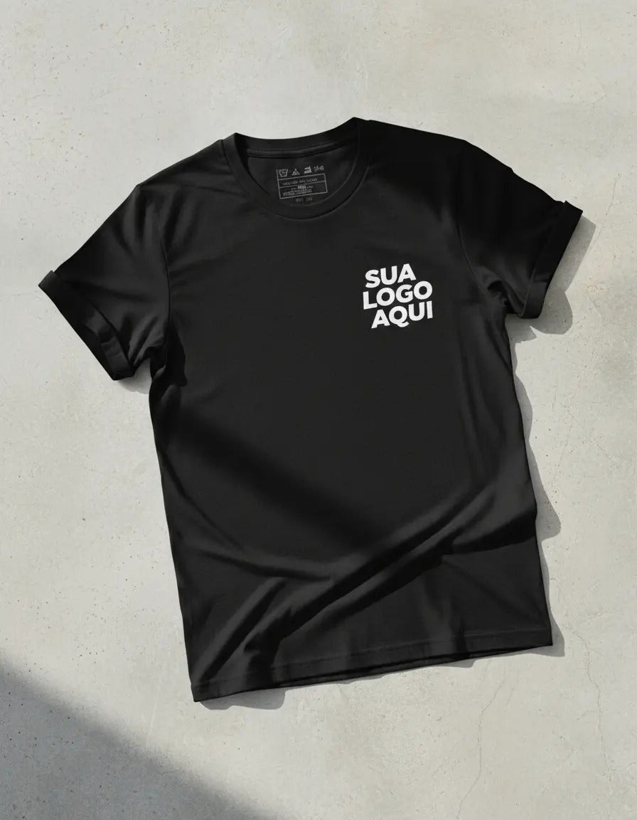 Camiseta Algodão 30.1 Personalizada Com Logo Da Sua Empresa