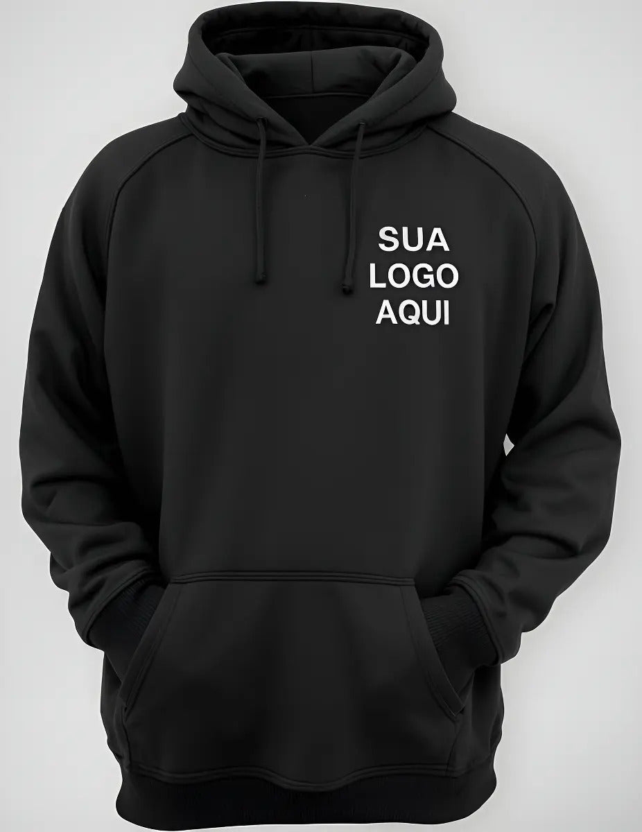 Moletom Bordô Personalizado | Logo Dtf Pro Uniforme Empresa