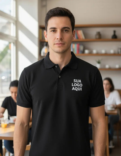 Kit 36 Camiseta Polo Personalizada Várias Cores Com Sua Logo