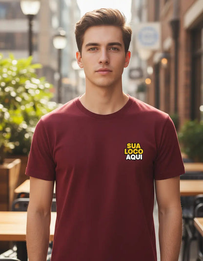Camiseta Personalizada Com Sua Logomarca | Tamanhos P Ao Gg