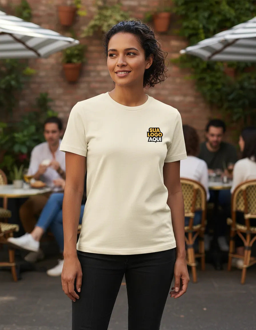 Camiseta Personalizada Com Logo Padrão Empresas Corporativo