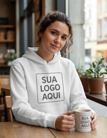 Kit Eventos e Campanhas Corporativas - Moletom + Caneca com Logo