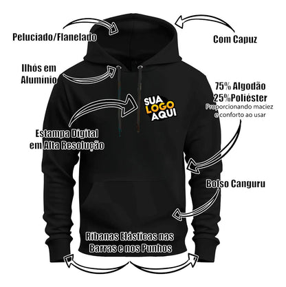 Kit Eventos e Campanhas Corporativas - Moletom + Caneca com Logo